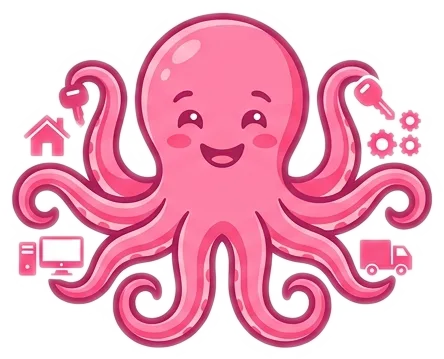 Ośmiorniczka — maskotka portalu edukacyjnego o leasingu i kredytach firmowych